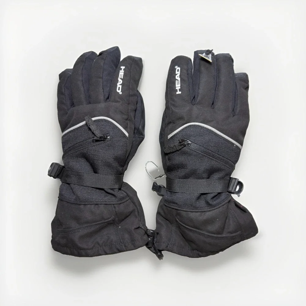 HEAD Ski Snow Gloves Black Waterproof Breathable Men's/Women's Large